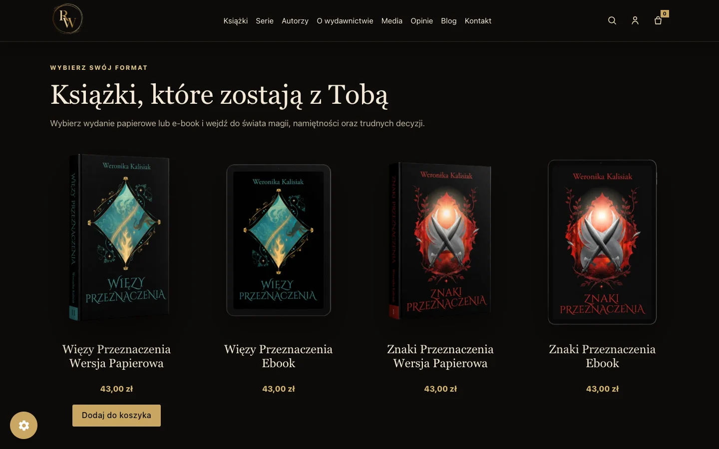 Romantasy World — katalog książek papierowych i e-booków