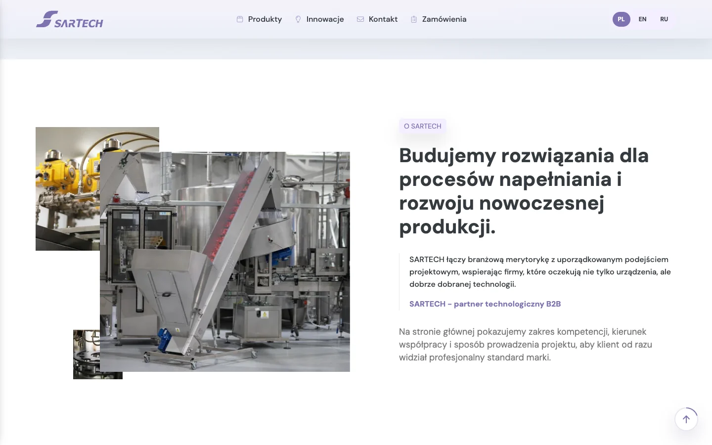SARTECH — company and industrial offer presentation