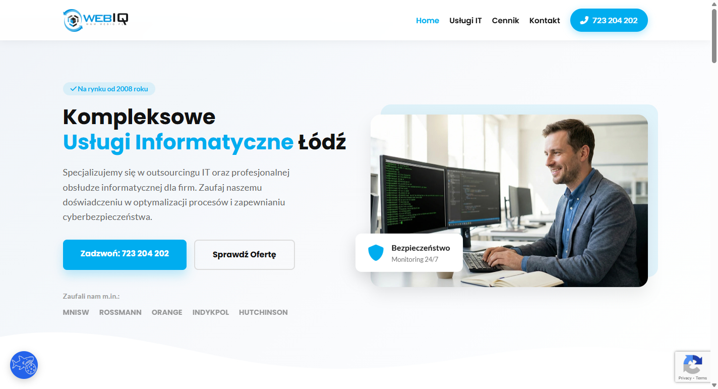 Strona www z CMS