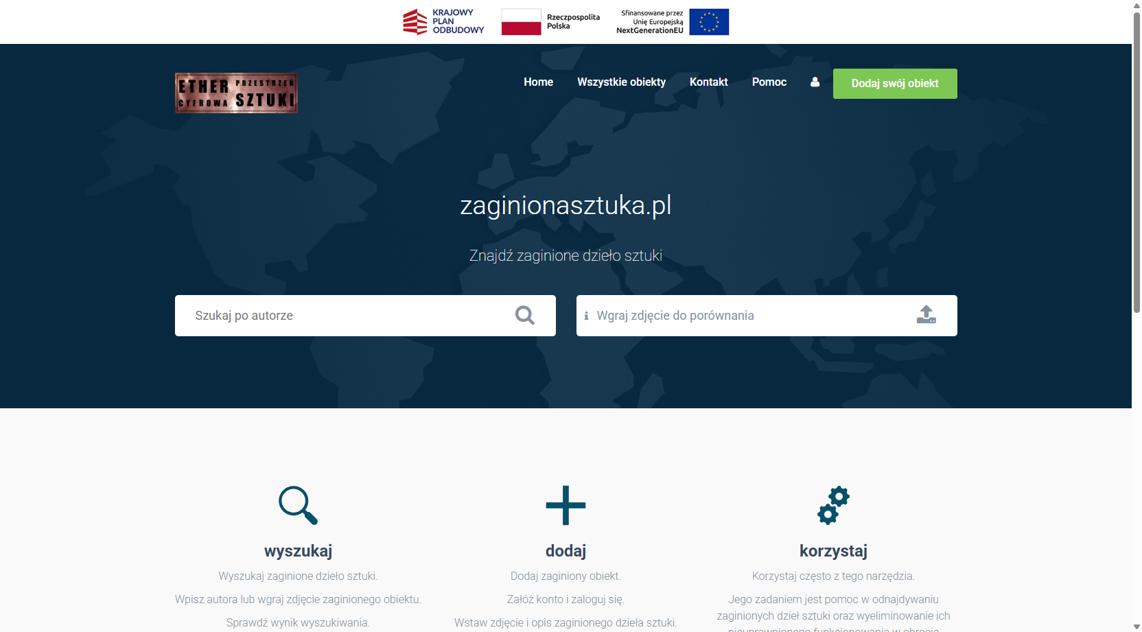 Art comparison portal