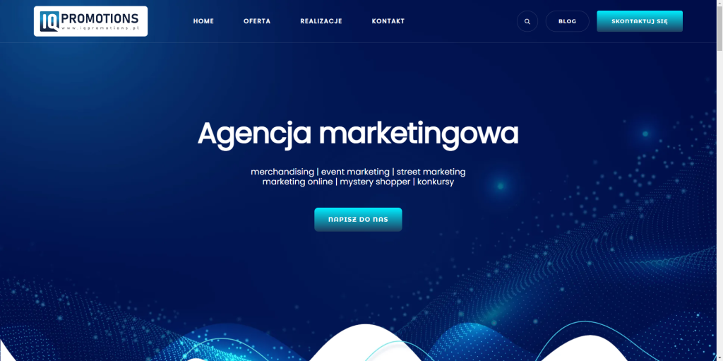 Strona agencji marketingowej