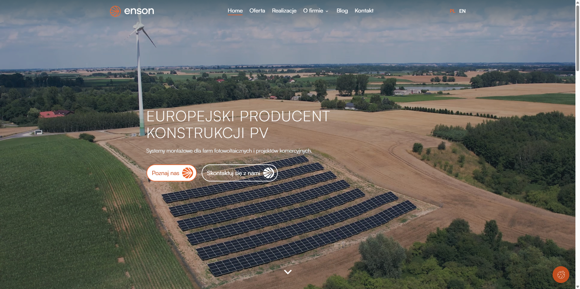 Strona producenta konstrukcji PV